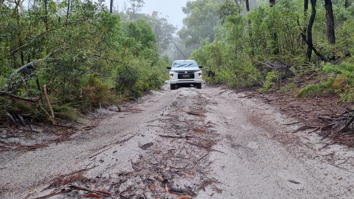 4 wheel driving Fraser Island
